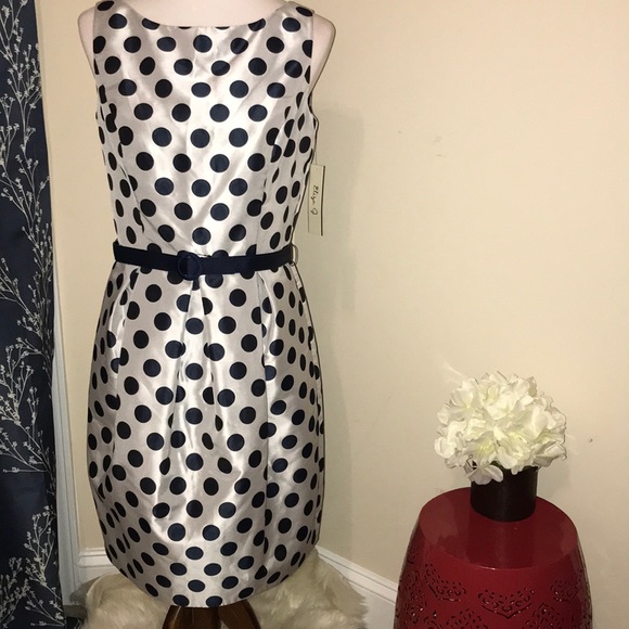 Eliza J Dresses & Skirts - Eliza J Missy A-Line Polka Dot Dress